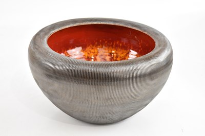 Lot 523 - POOLE POTTERY; a large studio bowl, with...