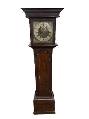 Lot 276 - A late 18th century thirty hour longcase clock,...