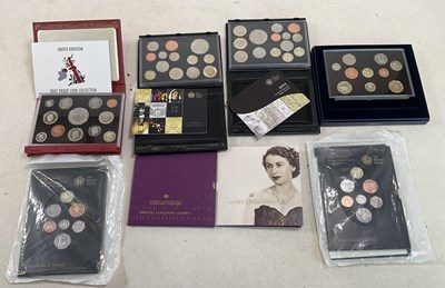 Lot 1422 - ROYAL MINT; four proof sets for 2004, 2007,...