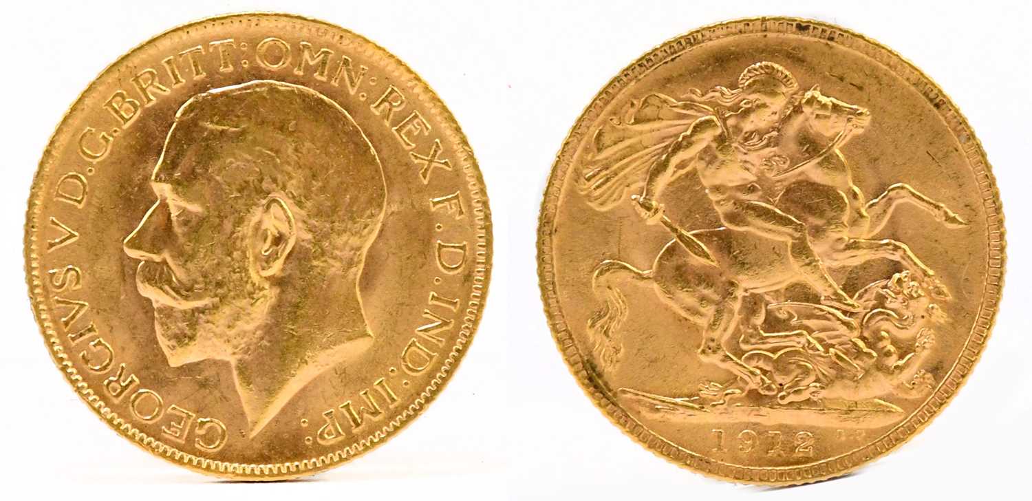 Lot 1871 - A George V gold sovereign, 1912.