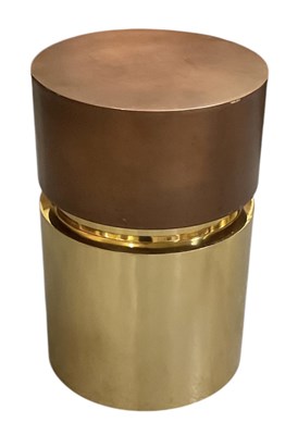 Lot 7 - DOME DECO; a modern brass and copper effect...