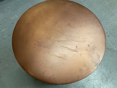 Lot 19 - DOME DECO; a modern brass and copper effect...