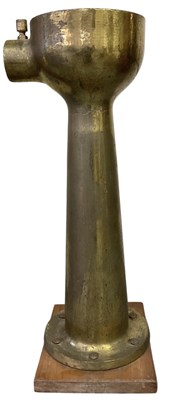 Lot 341 - An early 20th century brass ship's binnacle...