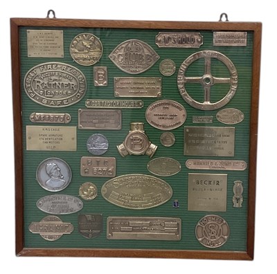 Lot 339 - A framed wall hanging collection of early 20th...