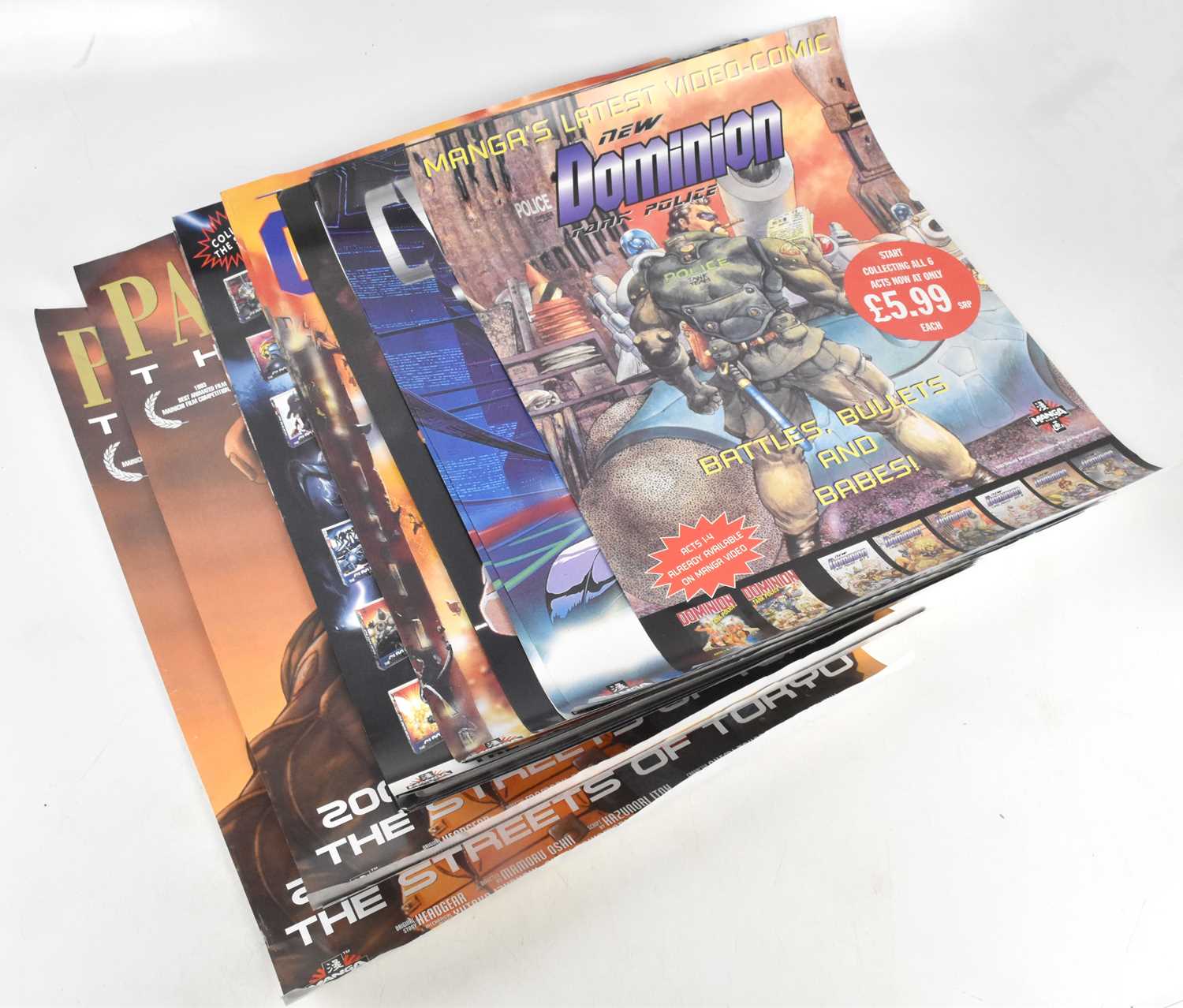 Lot 360 - MANGA; a large collection of video release...