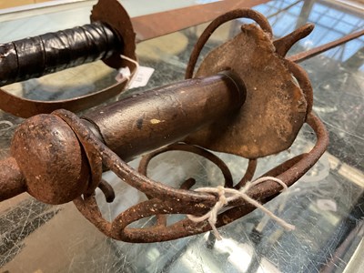 Lot 98 - A 17th century style basket hilt sword,...