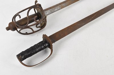 Lot 98 - A 17th century style basket hilt sword,...