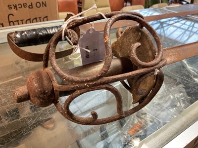 Lot 98 - A 17th century style basket hilt sword,...