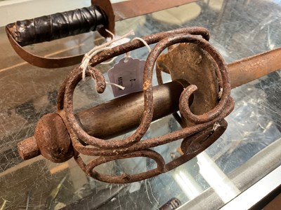Lot 98 - A 17th century style basket hilt sword,...