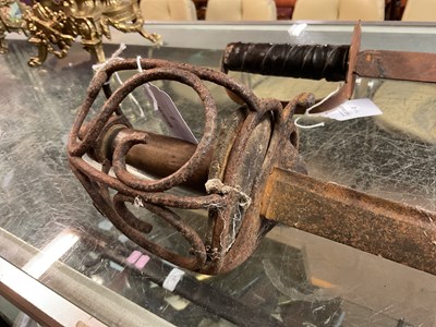 Lot 98 - A 17th century style basket hilt sword,...