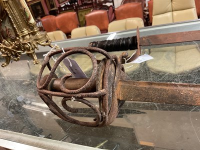 Lot 98 - A 17th century style basket hilt sword,...
