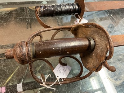 Lot 98 - A 17th century style basket hilt sword,...