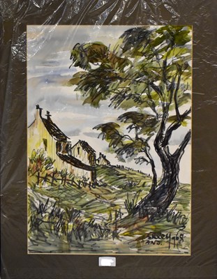 Lot 450 - ASHLEY JACKSON (born 1940); watercolour