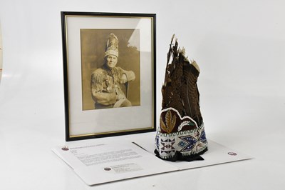 Lot 1534 - NATIVE AMERICAN INTEREST; an original beadwork...