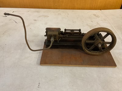 Lot 507 - A vintage stationary steam boiler, mounted on...