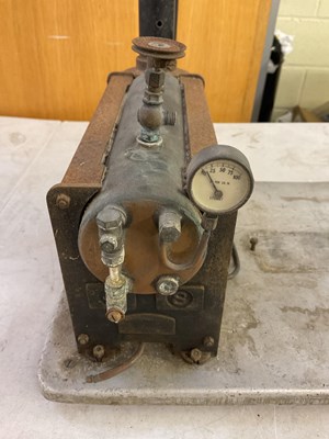 Lot 507 - A vintage stationary steam boiler, mounted on...