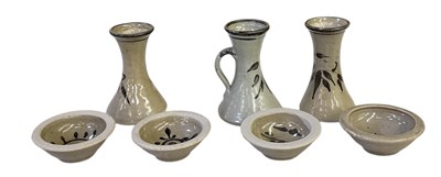 Lot 560 - JEREMY LEACH; a pair of studio pottery...