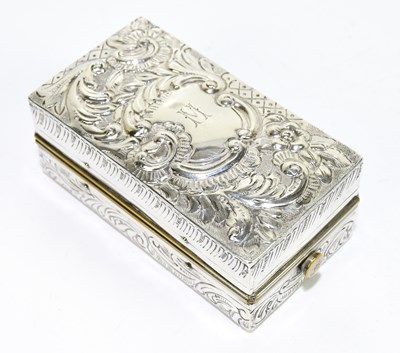 Lot 2460 - LOUIS AUGUSTUS LEINS; an Edward VII hallmarked...