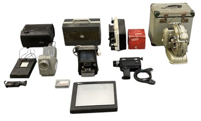 Lot 333 - A quantity of vintage projectors and camera...