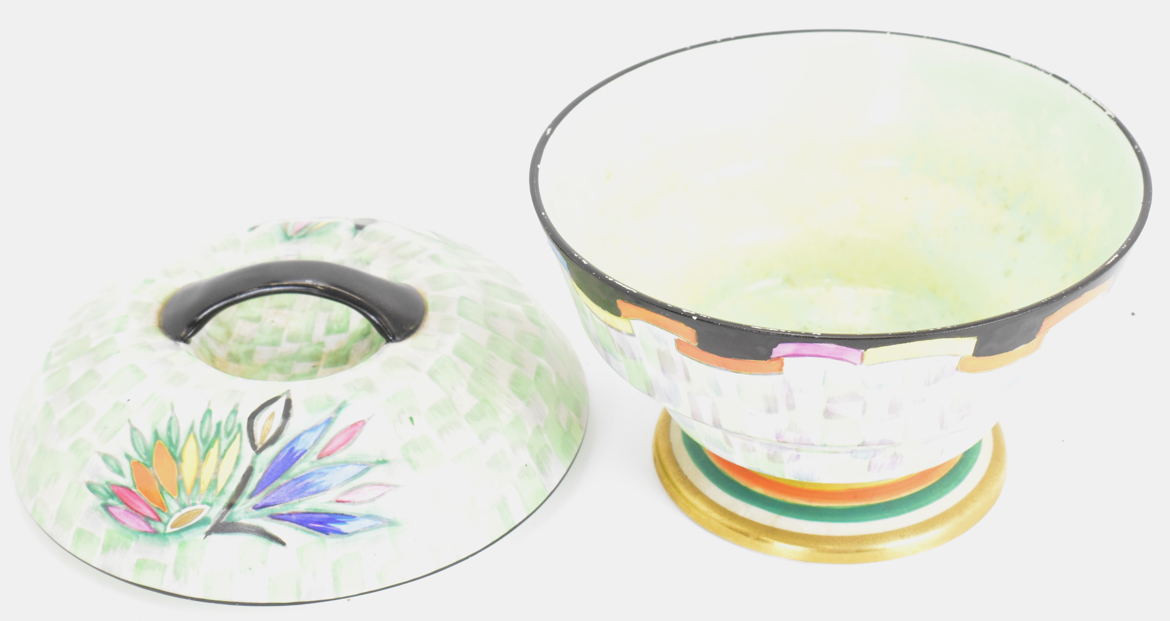 Lot 403 CARLTON WARE; a Violet Elmer modern 'Crocus'