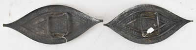Lot 1022 - A 19th century Malay white metal niello work...