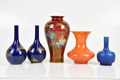Lot 296 - WILTON WARE; a lustre vase, decorated with...