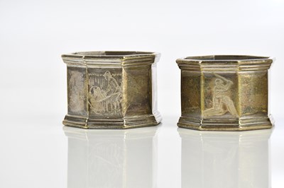 Lot 1232 - WSHS; a set of four George V hallmarked silver...