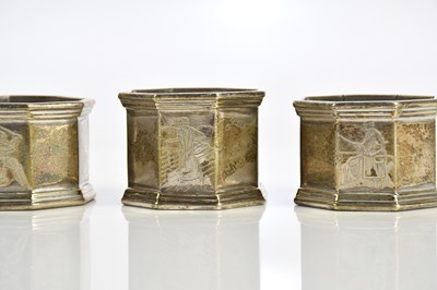 Lot 1232 - WSHS; a set of four George V hallmarked silver...