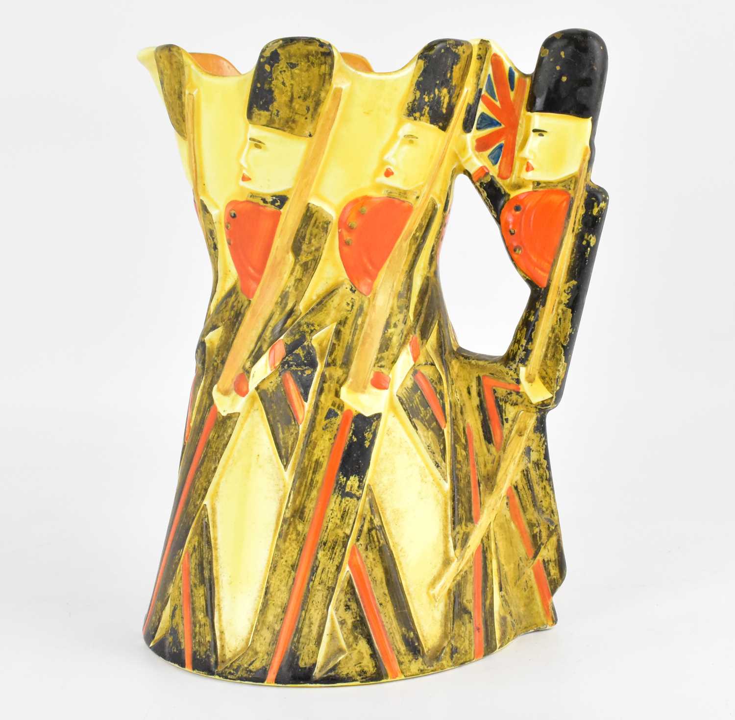 Lot 415 - BURLEIGH WARE; a 1930s 'Guardsman Marching...