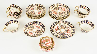 Lot 612 - ROYAL CROWN DERBY; a six setting tea service...