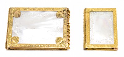 Lot 127 - Two early 20th century gilt metal mounted...