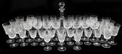 Lot 579 - WATERFORD; an extensive part suite of Alana pattern drinking glasses