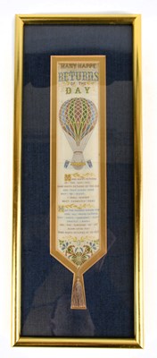 Lot 166 - STEVENGRAPH; a late 19th century silk bookmark...