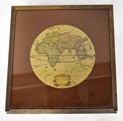 Lot 13 - Two glass-topped occasional tables, each inset...