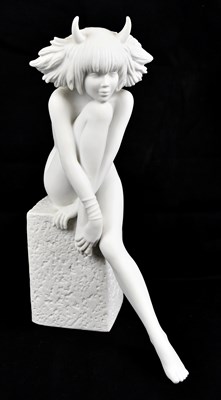 Lot 533 - CHRISTEL FOR ROYAL COPENHAGEN; a bisque figure...