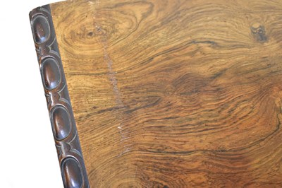 Lot 16 - A mid-19th century rosewood fold-over card...