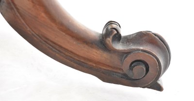 Lot 16 - A mid-19th century rosewood fold-over card...