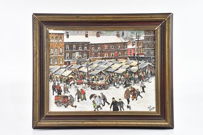 Lot 135 - EDITH LE BRETON (1912-1992); oil on canvas,...