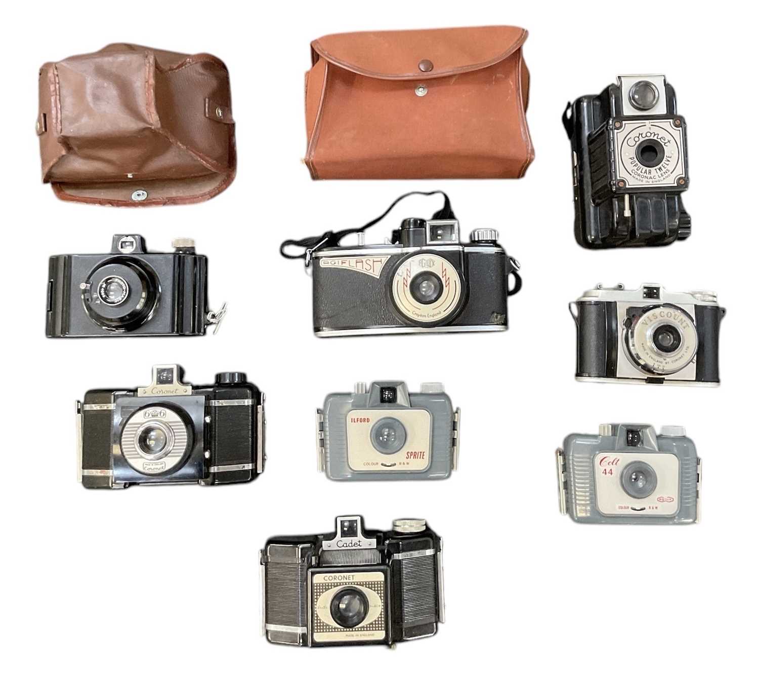 Lot 453 - A quantity of cameras including Coronet 3D,...