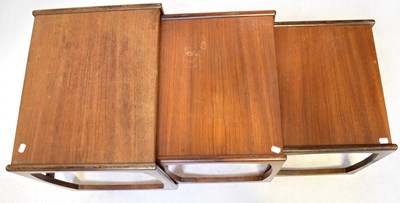 Lot 4 - G-PLAN; a mid-20th century nest of three teak '...