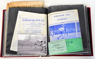 Lot 836 - Various vintage football programmes dating...