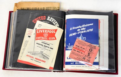 Lot 836 - Various vintage football programmes dating...