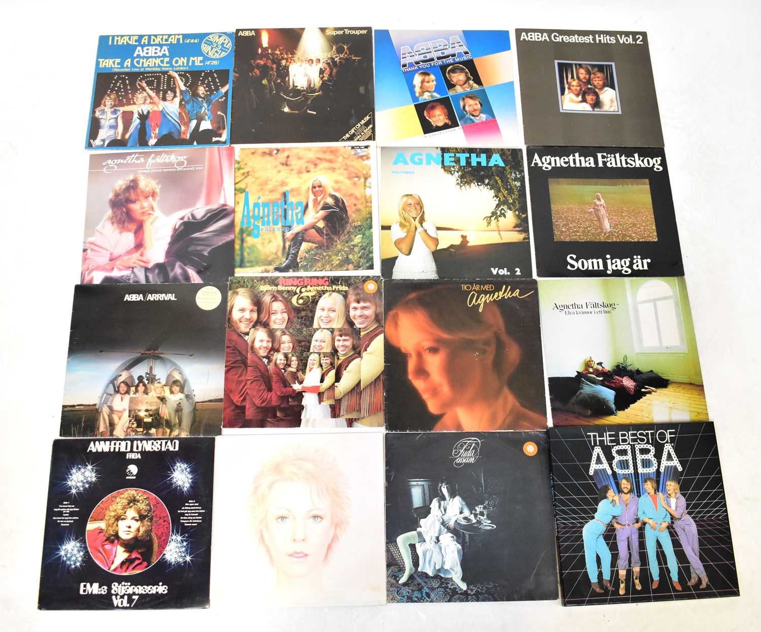 Lot 483 - ABBA; a quantity of LPs and singles, to...