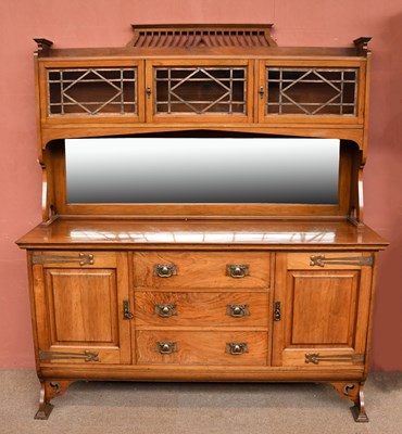 Lot 2751 - A late Victorian Arts and Crafts mahogany...