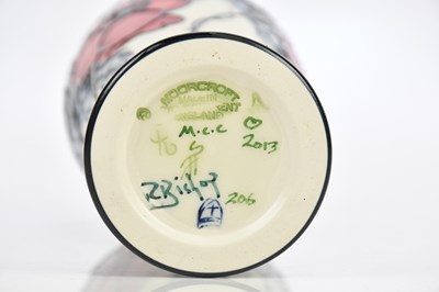 Lot 1706 - RACHEL BISHOP FOR MOORCROFT; a meiping shaped...