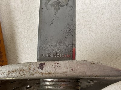 Lot 54 - A model 1897 British infantry officer's sword,...
