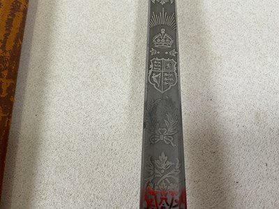 Lot 54 - A model 1897 British infantry officer's sword,...