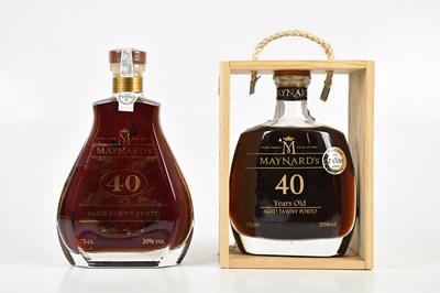 Lot 373 - PORT; a bottle of Maynard's 40 Years Old aged...