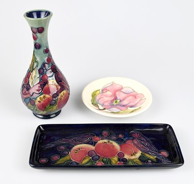 Lot 67 - SALLY TUFFIN FOR MOORCROFT; two pieces...