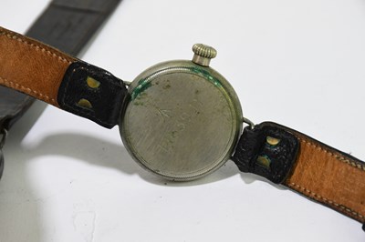Lot 1676 - BREVET; a WWI silver cased half hunter trench...